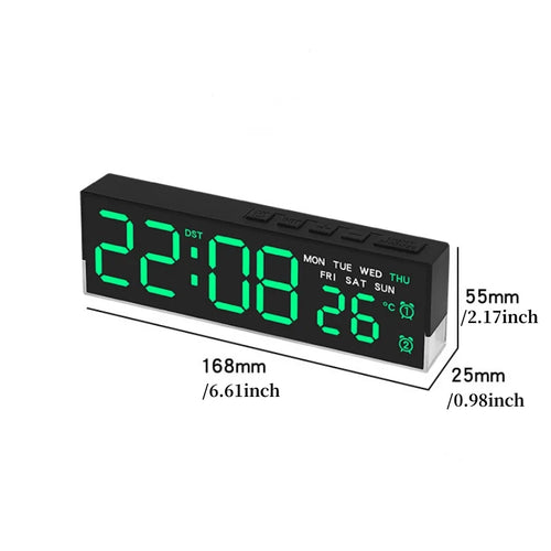 Minimalist Geometric Digital Bedside Clock